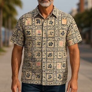 Reyn Spooner Fourth Of July Print Inside Out Style 2012 Sz XL